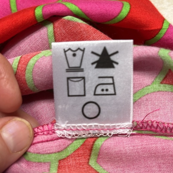 Escapada Orange, Hot Pink, & Lime Patterned Top - Picture 7 of 9